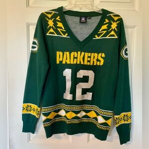 Green Bay Packers Christmas sweater, size extra large XL